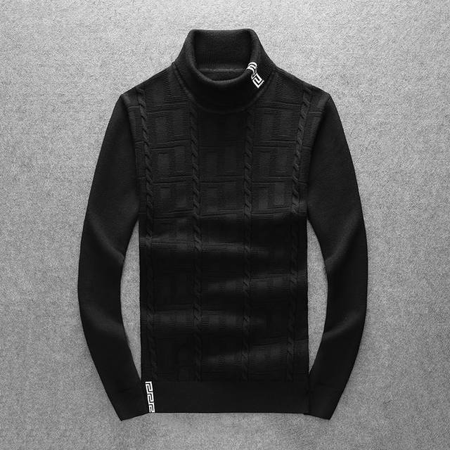 M-4Xl 最大穿200斤左右主推款不断货 Versace 范家最新款 原单范思哲美杜莎羊毛衣 高级定制 新品 都市风十足 经典简约大气图案设计打底针织毛衣.
