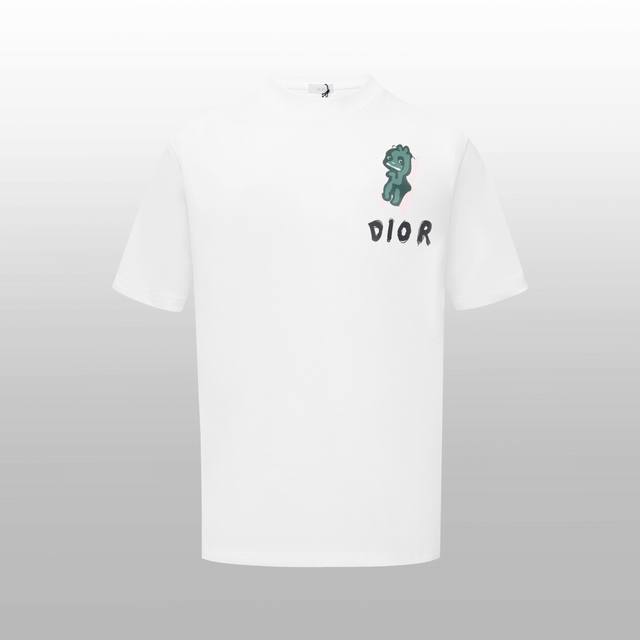 顶级版本 区别通货 - Dior龙年限定款短袖 - 颜色 白色 - 尺码 Xs S M L - 辅料: 全套定制辅料 - 版型 宽松 - 无性别区分 男女同款