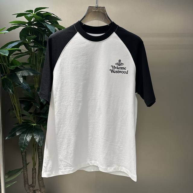 西太后 拼接款t恤 采用260克新疆长绒棉 经典品牌logo康丽直喷工艺设计 尺码：46-56