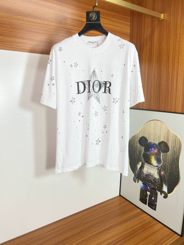 Dior 迪奥 2024年春夏新品上新 三标齐全 圆领短袖t恤 好货不用过多介绍 看细节 专柜码数：S-Xxl 175 140建议m
