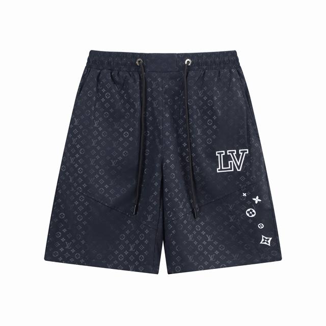24Ss Lv 新款 沙滩短裤 颜色：黑色 宝蓝色 尺寸 M一4Xl