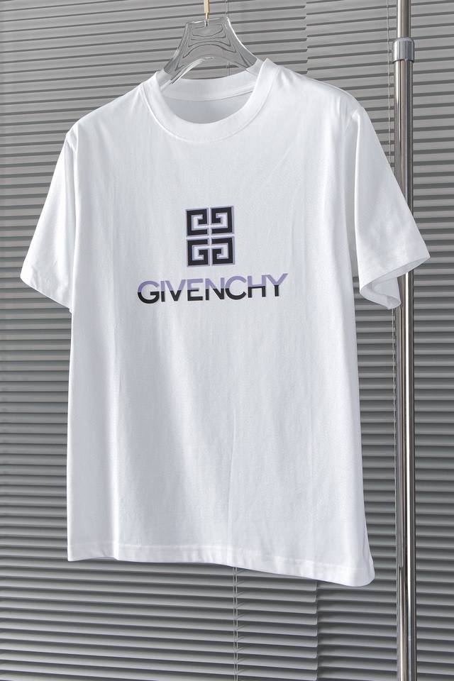 New# G1 Gi*Enchy 2024Ss圆领短袖t恤。客供进口100%棉面料，以天然植物纤维提炼出来，手感柔软，穿着舒适，完全不易有刺激皮肤，这样的面料吸