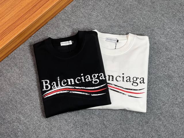 Balenciaga 巴黎世家 2024春夏新品 三标齐全 圆领短袖t恤 好货不用过多介绍 看细节 专柜码数：S-Xxl 175 140建议m