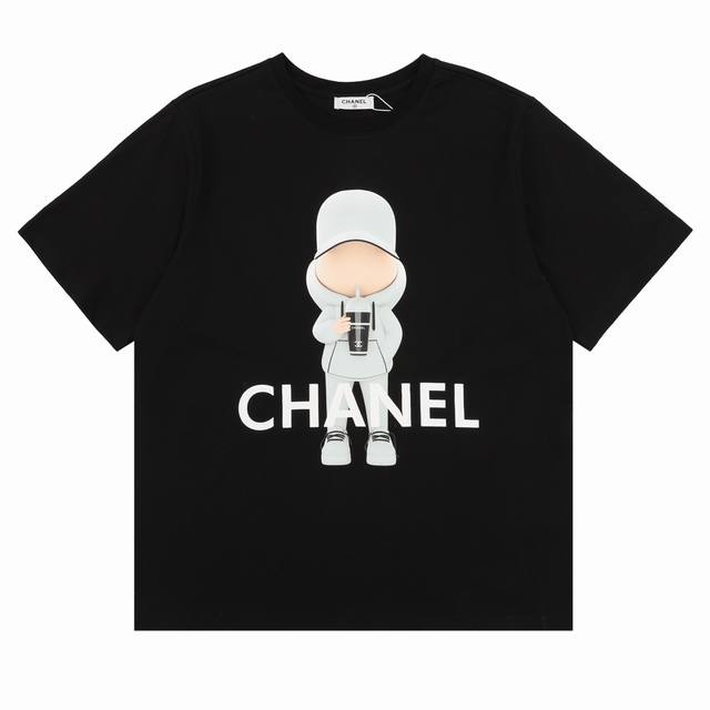 Chanel 香奈儿 玩偶印花logo短袖t恤 Size：S-L