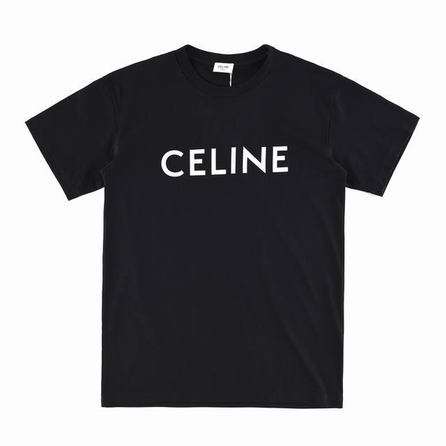 Celine赛琳 经典字母印花基础款短袖t恤 尺码：S-L